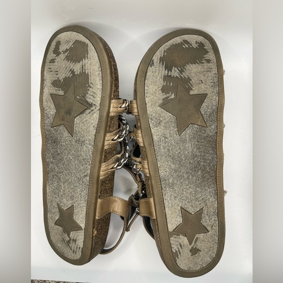 Sam Edelman Circus Gladiator Cork Chain Strappy Sandals Boho Womens 9 Open Toe - Picture 6 of 9